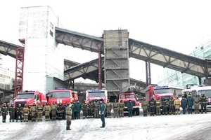 В «Южном Кузбассе» прошли пожарно-тактические учения.