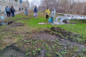 Мысковчане поддержали проведение Всекузбасского субботника и дружно вышли на уборку родного города
