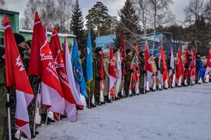 Юнармейцы из Мысков приняли участие в XIV зимней военно-спортивной игре юнармейцев «Во славу Отечества».