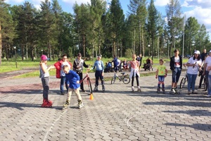 В парке «Юбилейный» прошел городской спортивный конкурс «Поехали».