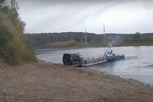 Открытие паромной переправы через реку Томь перенесено в связи с высоким уровнем воды