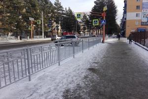 Один из участков улицы Советской в Мысках стал безопаснее для пешеходов.
