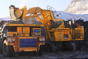 Угольная компания «Южный Кузбасс» ввела в эксплуатацию новый экскаватор Komatsu РС-3000 стоимостью 250 млн рублей.