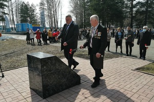 Сегодня в Мысках прошли мероприятия, посвященные 35-й годовщине ликвидации аварии на Чернобыльской АЭС.
