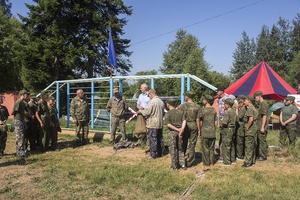 В Мысках открылся первый сезон военно-полевого палаточного лагеря «Гвардеец»
