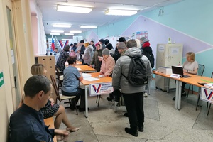 Сегодня в 8:00 часов на территории Мысковского городского округа открылись все 24 избирательных участка.