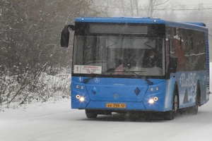 На городские маршруты Мысков вышел новый автобус.