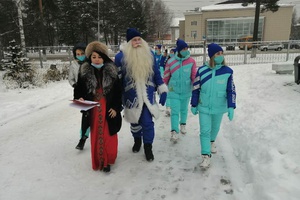 Сегодня в Мысках побывал главный Дед Мороз Кузбасса.