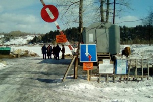 В Кузбассе закрыли первую ледовую переправу.
